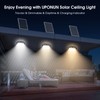 UPONUN Solar Ceiling Light, Daytime & Night 6000K/4000K/3200K Solar Shed
