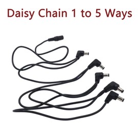 SoundSpire 1-to-5 Daisy Chain Cable, Muti-Channel Pedal Power Splitter for 9V DC Outputs for Guitar/Bass Effect Boards