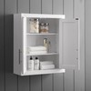 Crosley Furniture Savannah Wall Mounted Bathroom Storage Medicine Cabinet with