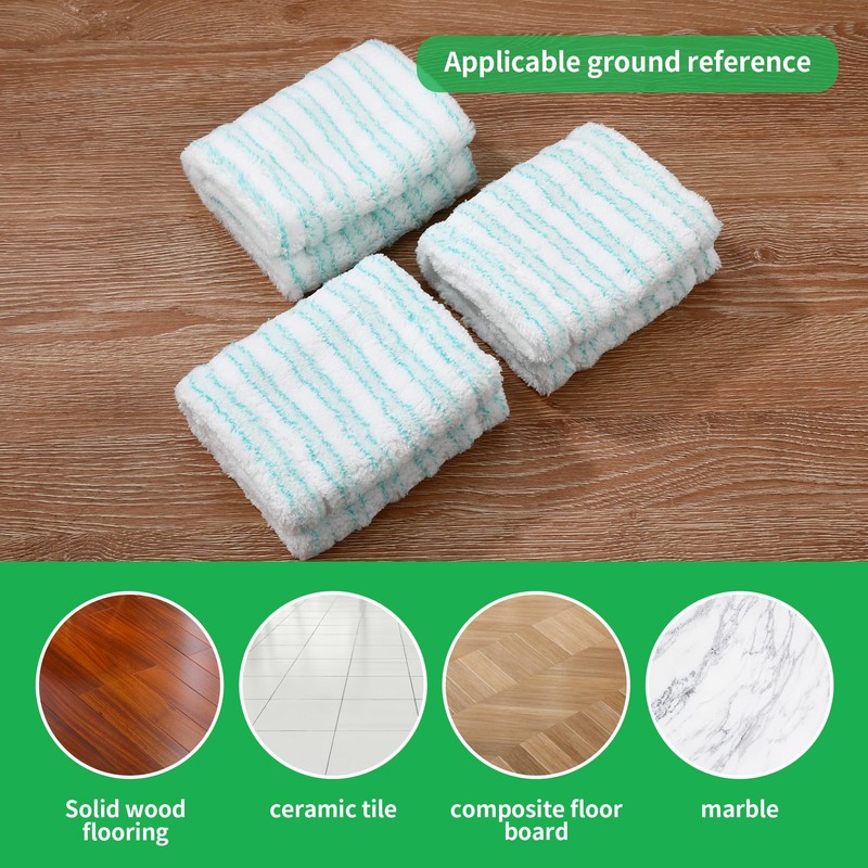 Pack of 3 Replacement Wipes, Suitable for Leifheit Profi XL