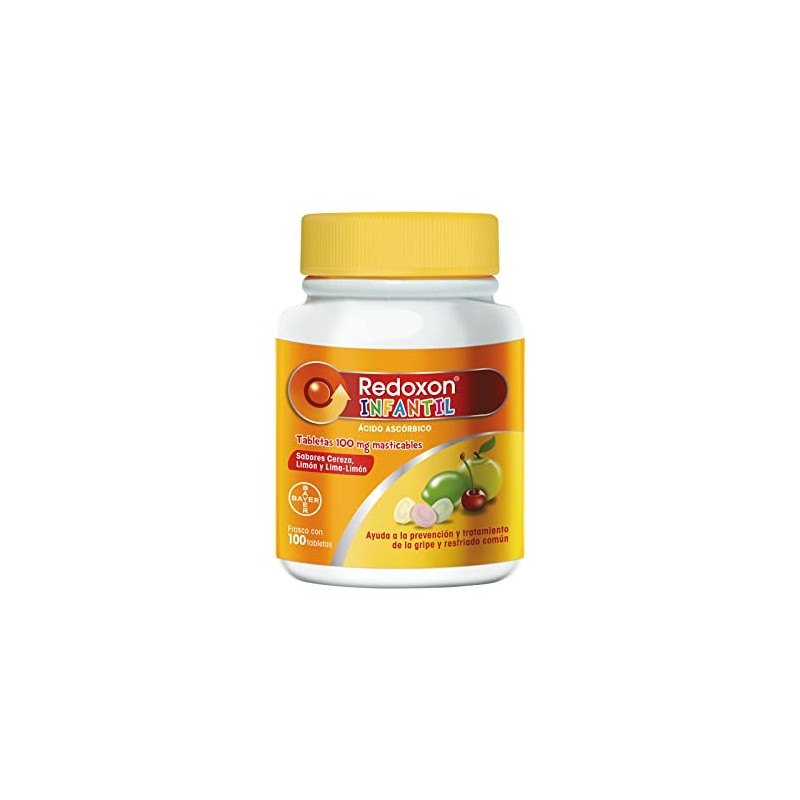 Redoxon Infantil Vitamina C 100mg, Vitaminas para Nios, Sabores Cereza,