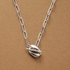 Cream Dot Necklace, Women's, Popular, Hypoallergenic, Stainless Steel, Surgical Stainless