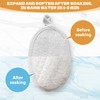 2 Pcs Loofah Sponge Pads, Natural Loofah Exfoliating Sponge Pads,