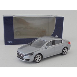 OPO 10 - Miniature car compatible with Peugeot 508 scale 1:64 3 inches 7.5cm Norev - 314812 Gray