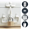 Master Lock 140EURQNOP Pack of 4 Key Padlocks with Brass