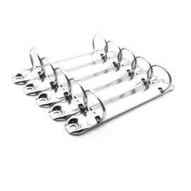 Shuokecrafts 5pcs 2-Ring Binder Mechanism Spines for Top-Binding, 2 O Rings,20mm Base Width,133mm =5.24 inch Length,Top-Binding on The 8.5” Edge of a Letter Size Page, Pack of 5 (25mm)