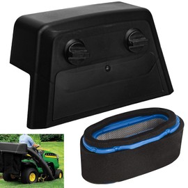 11011-6001 Air Filter Cover + 11013-7027 Air Filter for Kaw-asaki FH601V FH641V FH680V FH721V - Replace 11013-7024 11011-7003 92210-7015