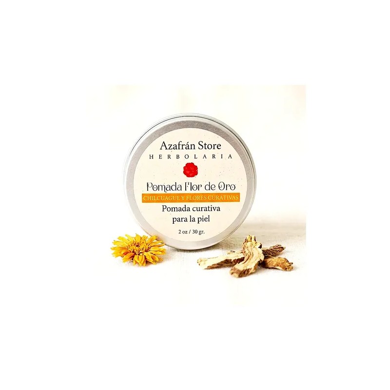 Pomada Curativa Y Bálsamo Labial Flor De Oro