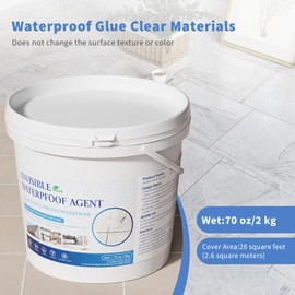 Xmntdo Liquid Waterproof Sealant, 70 Oz Invisible Waterproof Agent, Transparent Repairing Leak Adhesive Used for Cracks and leaks, Indoor & Outdoor Water Coating
