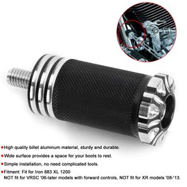 Motorcycle Motorcycle Shift Pegs Foot Gear Harley Shift Peg-Qiilu Motorcycle Shift Gear Lever Toe Footrest Shifter Peg Iron 883 XL 1200