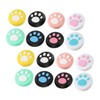 Angoily 16pcs Paw Pattern Joystick Cover Non- Analog Stick Caps