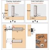CTRICALVER 6pcs Push Close Drawer Opener Wardrobe Closure Closer Door