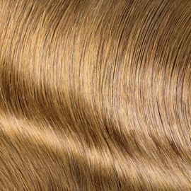 hair2heart Tape-In Real Hair Extensions, 60 cm, 2.5 g Strands, Straight, Colour 8 Light Brown, Pack of 30