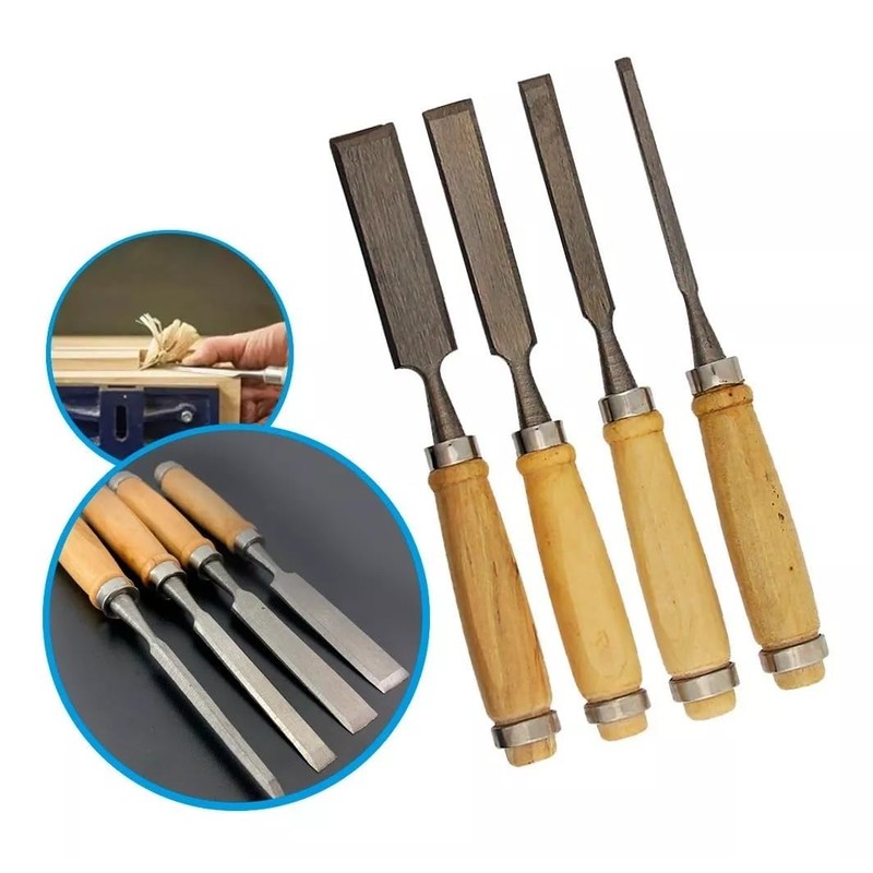 Cincel Formon Gubia Madera Tallado Carpintería Manualidad Artesanía Trabajo (4