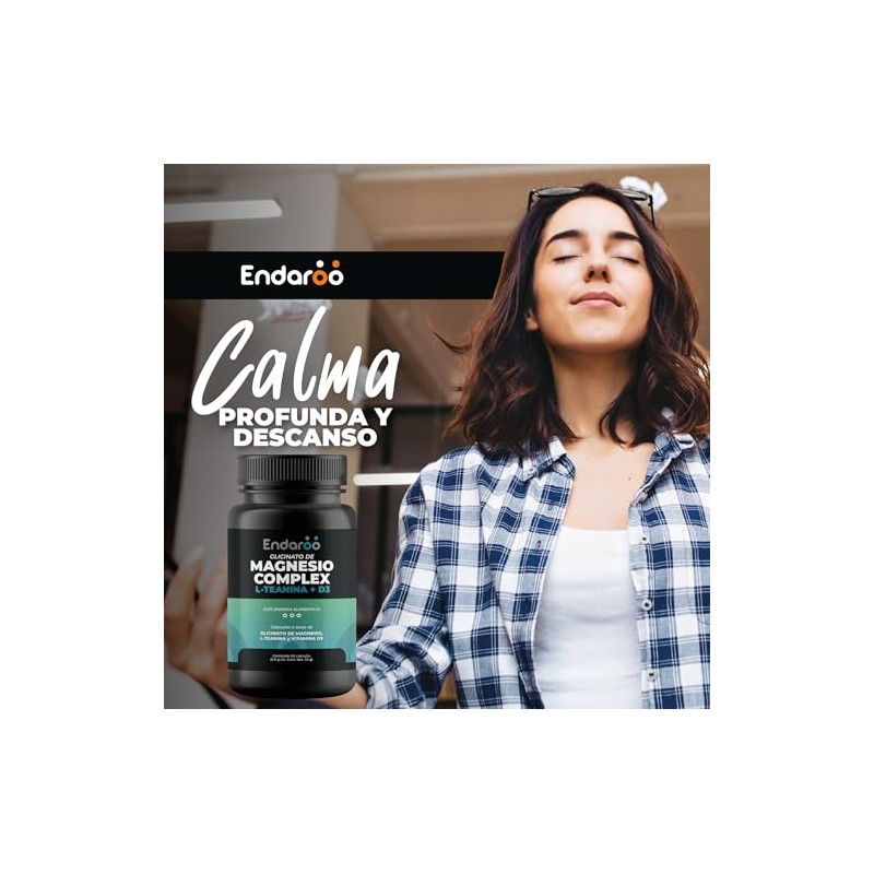 Glicinato Complex con L-Teanina y Vitamina D3 | Magnesio de