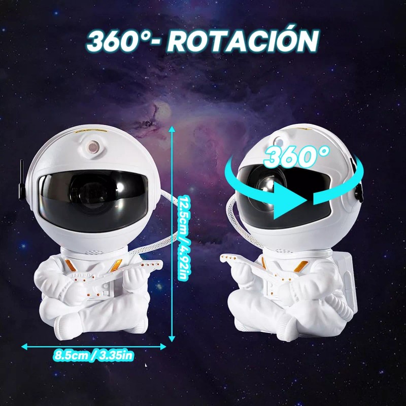 HC.life Proyector De Astronauta Lámpara Luz Nocturna Galaxy Star