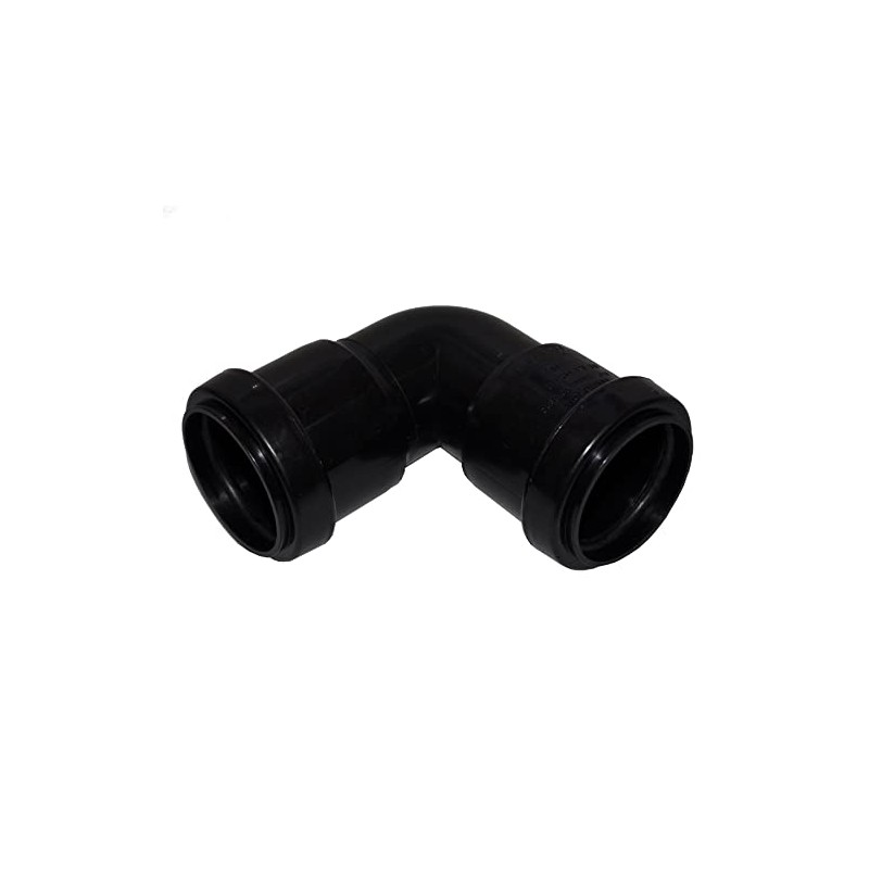 Pushfit 32mm Waste Pipe 90 Degree Bend - Black -