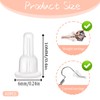 60 PCS Full-Cover Silicone Earring Backs for Studs, Clear Earring