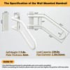 Left Side Wall Mounted handrail, Garge Door Stair Railing for
