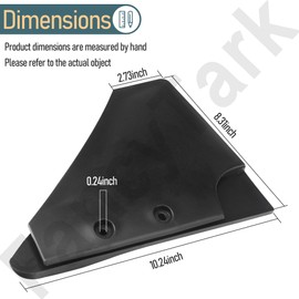 Hydrofoil Stabilizer for Outboard Motors, Dorsal Fin Style Hydrofoil for 5 to150hp Outboard Motor and Stern Drives, Black, Dorsal Fin Style and PA66 Plastic