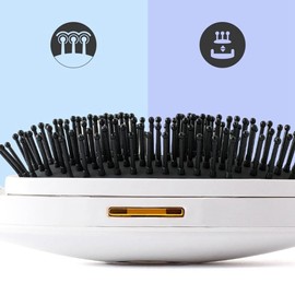 1 PCS ABS Portable Universal Steam Ion Hair Comb Vibration Ionic Hair Comb
