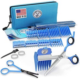 CALMING CLIPPER - Kit de corte de pelo silencioso y suave para nios con autismo y sensibilidad sensorial, para manos diestas, incluye capa de...      