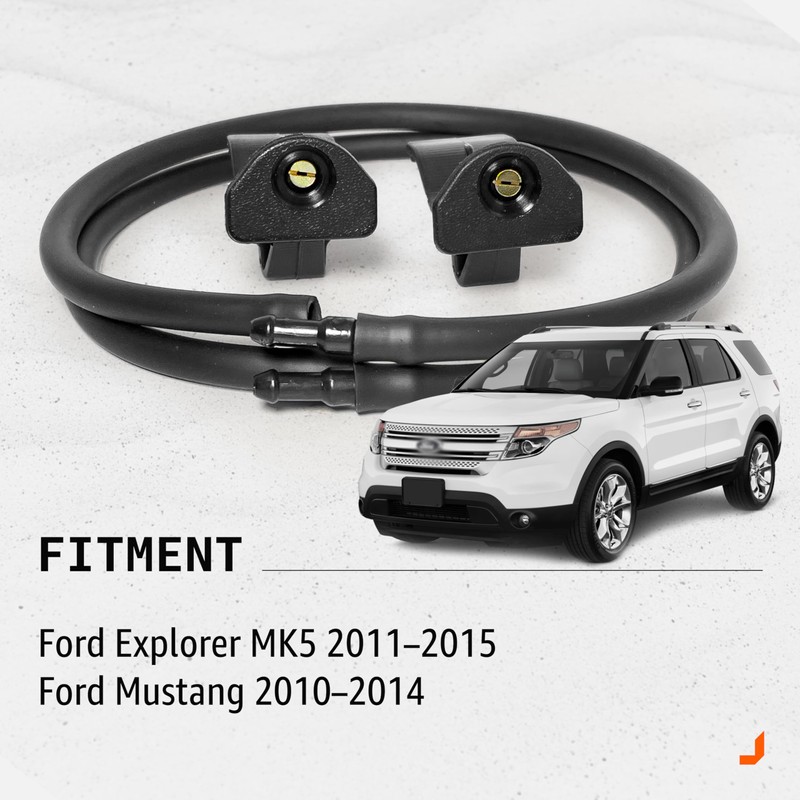 Click&Fit Adjustable Windshield Washer Nozzles compatible with Ford Explorer MK5