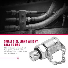 Hydraulic Coupling Set, Hydraulic Test Connection, G1/4-M16x2 Hose Fitting Adapter, Hydraulic Test High Pressure Measuring Point Coupling for High/Low Vacuum Systems