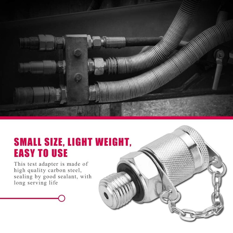 Hydraulic Coupling Set, Hydraulic Test Connection, G1/4-M16x2 Hose Fitting Adapter,