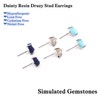 925 Sterling Silver Post Druzy Tragus Ball Stud Earrings Set,