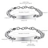 Viskmdi Couple Bracelet Stainless Steel Bracelet for Men and Women