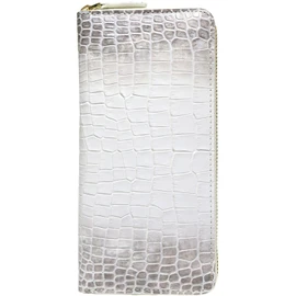 Berkut [Cowhide Embossed] Crocodile Belly Center-Taken Himalayan Style Long Wallet with Round Zipper High-Quality Unisex
