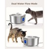 Cat Water Fountain Stainless Steel - Pet Drinking Fountain for