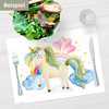 Placemat Washable Place Mat - Unicorn in the Clouds -