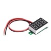VKLSVAN 5pcs Small 2 Wire Red Digital Voltmeter 0.36 inch