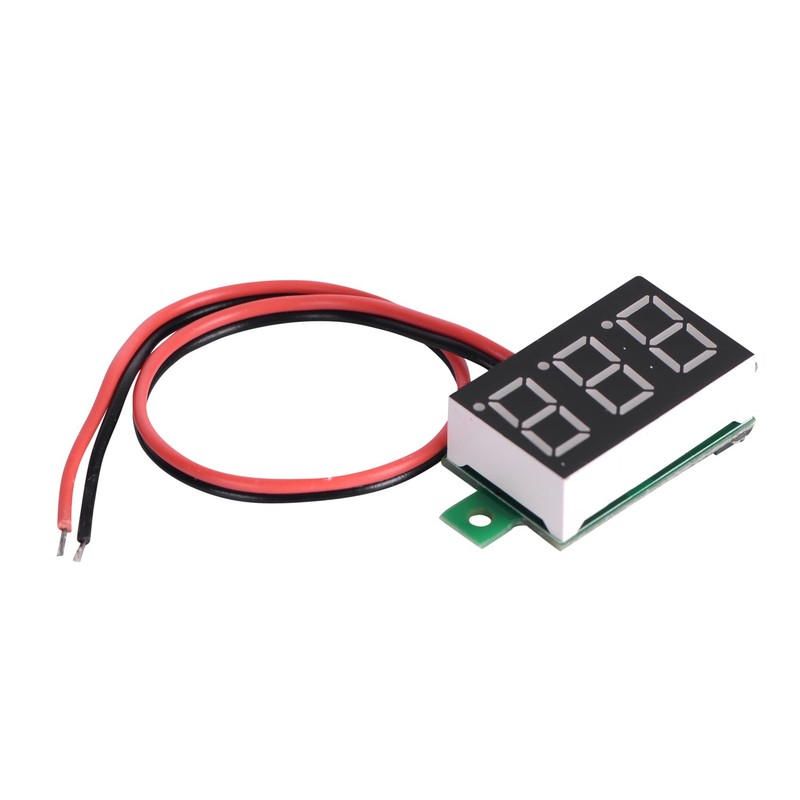 VKLSVAN 5pcs Small 2 Wire Red Digital Voltmeter 0.36 inch