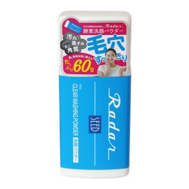 Stationery Cosmetics Radar Enzyme Facial Cleansing Powder, 2.1 oz (60 g), Pores, Exfoliating Care, Facial Cleansing, With Zara, Square Plug, Whole Body