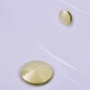Orhemus Solid Brass Sink Overflow Cap Round Hole Cover for