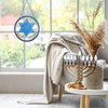 Decoración hexagonal de Hanukkah de 7.87 pulgadas, decoración de atrapasoles