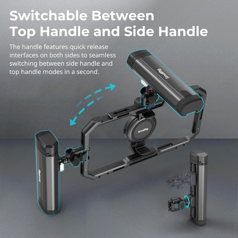 SMALLRIG Rotatable Bilateral Quick Release Side/Top Handle for SMALLRIG HawkLock