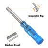 QUARKZMAN Pack of 2 Hex Screwdrivers H2.5 Magnetic Carbon Steel