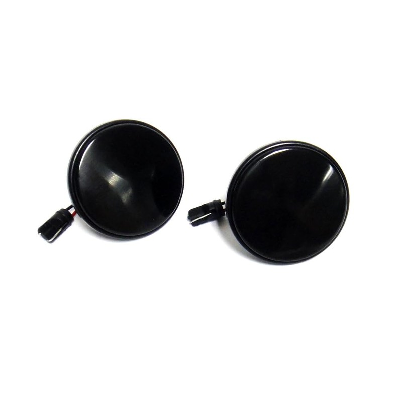 2x Black Tinted Lens Side Indicators Amber Marker Repeater Light