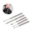 BIUDECO 5pcs Stainless Steel Nail Art Dead Skin Forks Nail