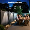 Hobychild Solar Fence Lights Outdoor，8 Pack IP65 Waterproof Fence Lights