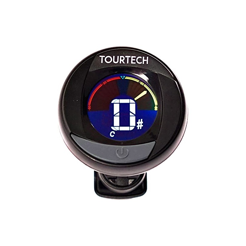 TOURTECH Clip-On Instrument Tuner with Colour Screen