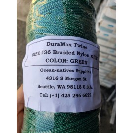Ocean-natives Twines #36 Nylon braided Green/ Fishing net hanging twines