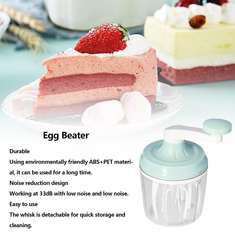 Egg Beater Egg Mixer Coffee Mixer,1200ml Manual Whisk Household Small