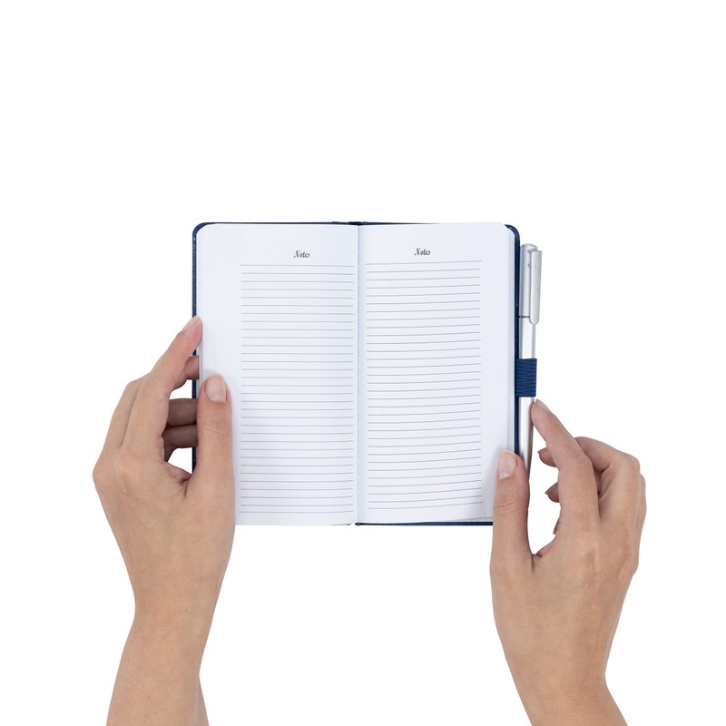 Evelay Address Book A-Z Blue Index Hard Back Cover Slim