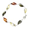 Lovely 925 Sterling Silver & Baltic Amber Designer Bracelet -