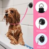 Frienda 4 Pieces Dog Bathing Tether with Suction Cup Pet